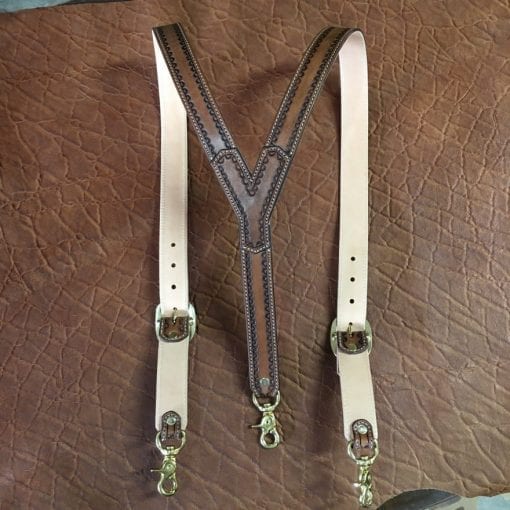 Personal Handmade Leather Suspenders