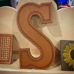 Handmade Large Leather Letter