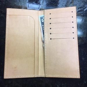 Handmade Long Leather Wallet